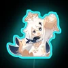 Gaming decor neon sign inspired by Genshin Impact's beloved Paimon character
