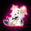 Official Genshin Impact Paimon Inspired RGB Neon Sign Illuminated Canvas Display