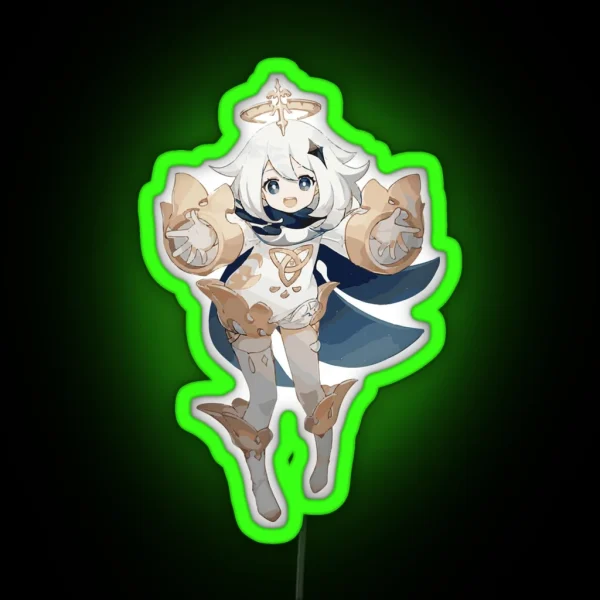 Genshin Impact Pocket Food Paimon RGB Neon Sign