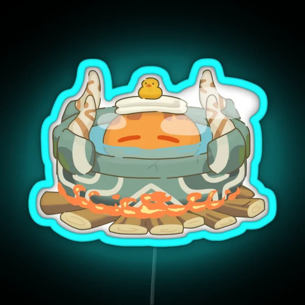 Genshin Impact Pyro Slime RGB Neon Sign