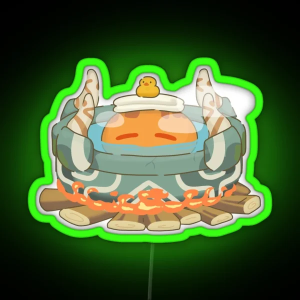 Genshin Impact Pyro Slime RGB Neon Sign