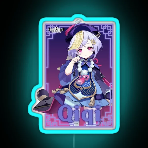 Genshin Impact Qiqi RGB Neon Sign