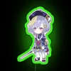 Customizable Genshin Impact Qiqi Character Neon Light Sign with RGB Colors