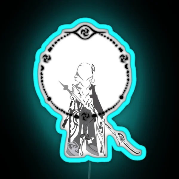 Genshin Impact Raiden Shogun Baal RGB Neon Sign