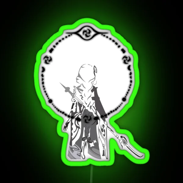 Genshin Impact Raiden Shogun Baal RGB Neon Sign