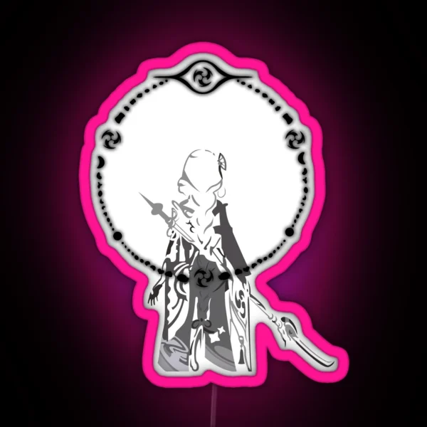 Genshin Impact Raiden Shogun Baal RGB Neon Sign
