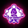 Customizable Genshin Impact Raiden Shogun Symbolic Neon Sign with Colorful RGB LEDs