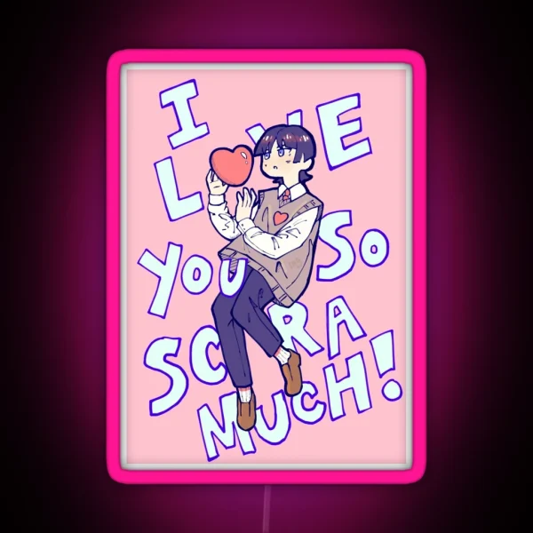 Genshin Impact Scaramouche I Love You So Scara Much RGB Neon Sign