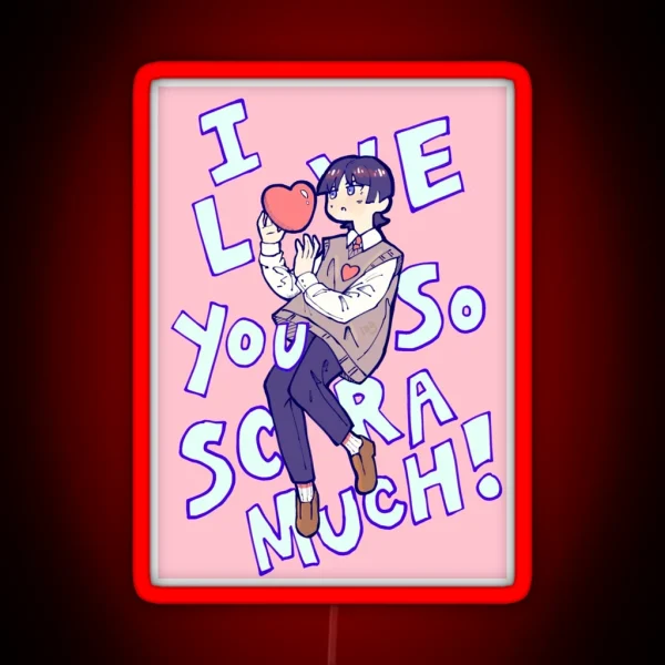 Genshin Impact Scaramouche I Love You So Scara Much RGB Neon Sign