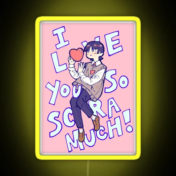 Genshin Impact Scaramouche I Love You So Scara Much RGB Neon Sign