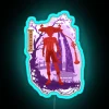 Vibrant Scaramouche Character Illuminated Neon Sign with Multicolor RGB Lighting
