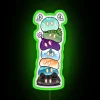 Glowing Neon Slime Tower Sign for Fans of Genshin Impact