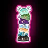 Vibrant Genshin Impact themed Slime Tower RGB neon digital art