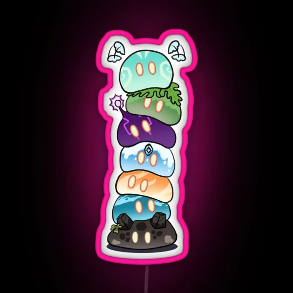 Genshin Impact Slime Tower RGB Neon Sign