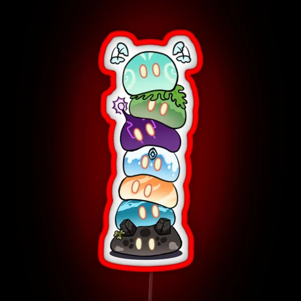 Genshin Impact Slime Tower RGB Neon Sign