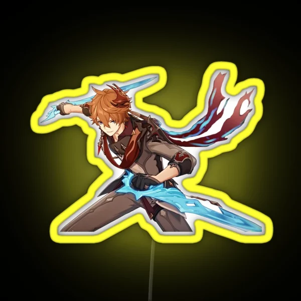 Genshin Impact Tartaglia Childe Character Official RGB Neon Sign