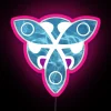Genshin Impact fan decor with customizable colorful Tartaglia and Childe LED