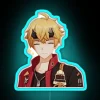 Genshin Impact inspired Thoma smiling led in vibrant rainbow colors