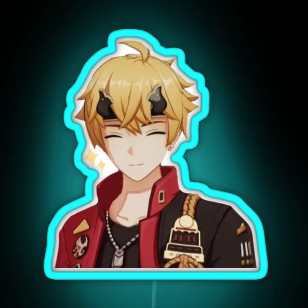 Genshin Impact Thoma Tohma Smiling Led RGB Neon Sign