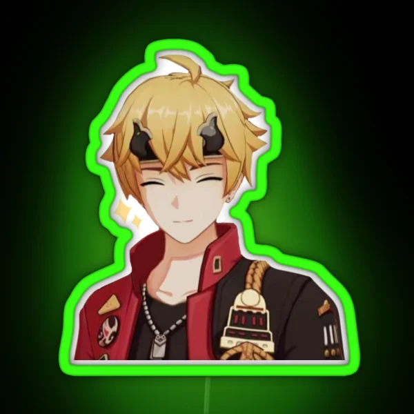 Genshin Impact Thoma Tohma Smiling Led RGB Neon Sign