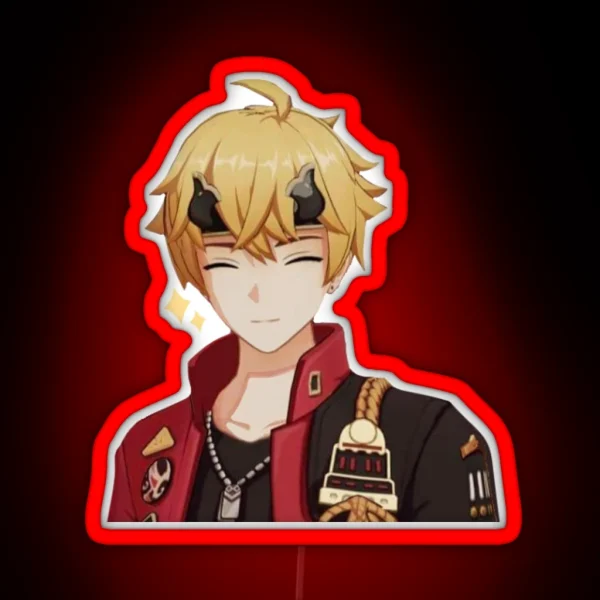 Genshin Impact Thoma Tohma Smiling Led RGB Neon Sign
