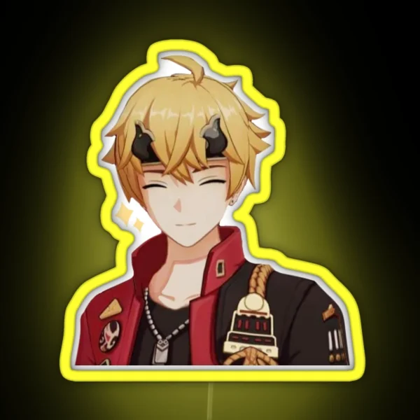 Genshin Impact Thoma Tohma Smiling Led RGB Neon Sign