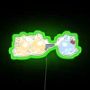 Genshin Impact Traveler and Childe Inspired Seelie Fiends Neon Sign