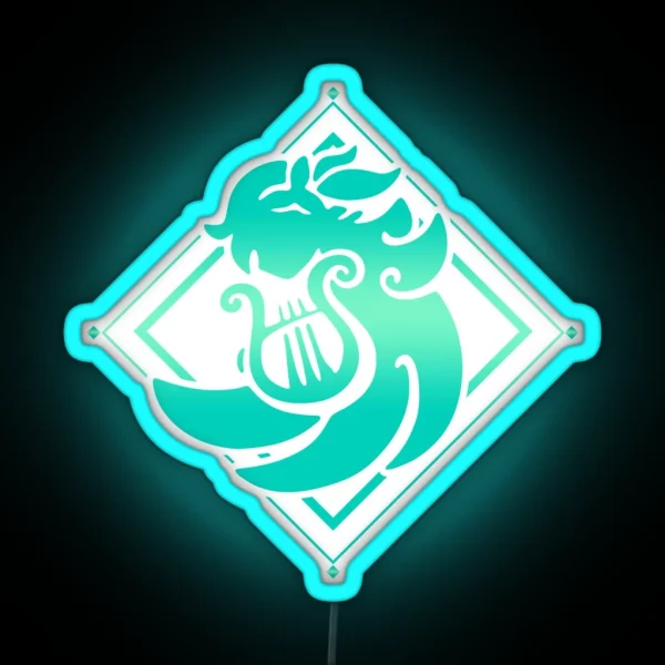 Genshin Impact Venti Anemo Emblem RGB Neon Sign