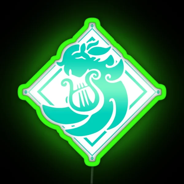 Genshin Impact Venti Anemo Emblem RGB Neon Sign
