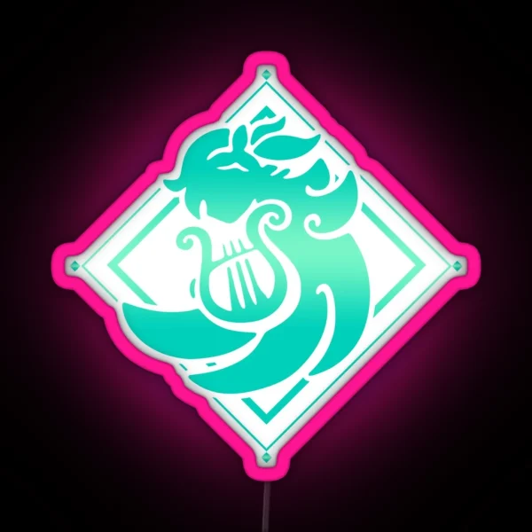 Genshin Impact Venti Anemo Emblem RGB Neon Sign