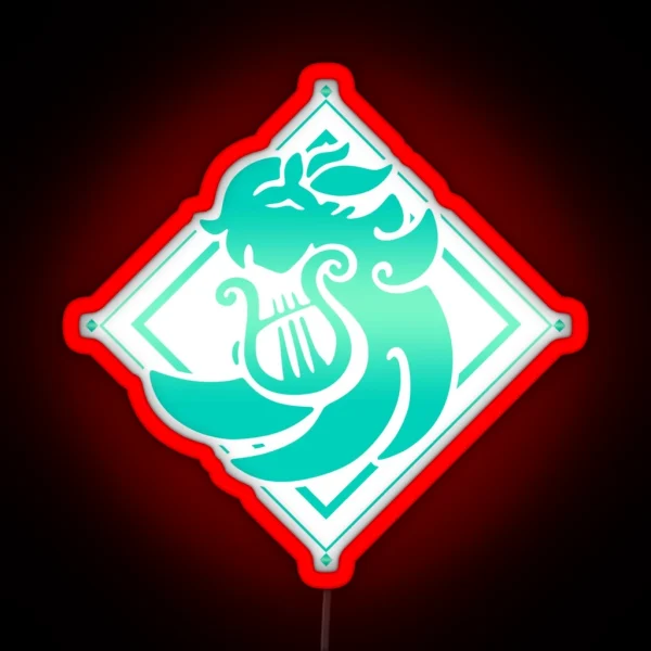 Genshin Impact Venti Anemo Emblem RGB Neon Sign