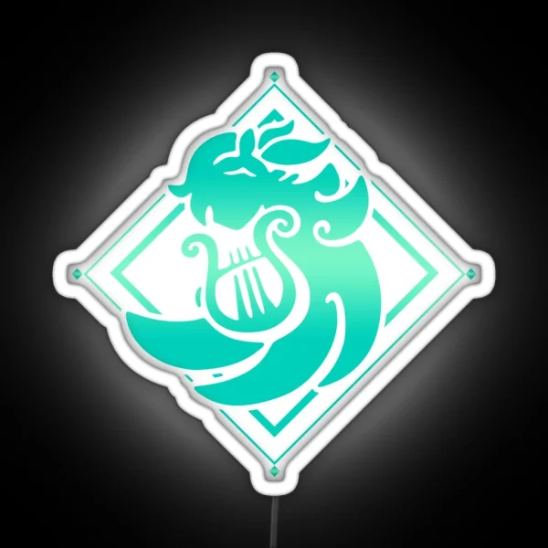 Genshin Impact Venti Anemo Emblem RGB Neon Sign