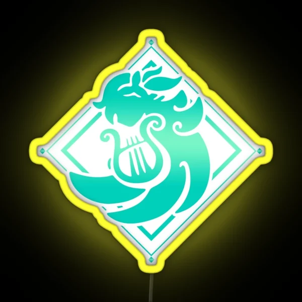 Genshin Impact Venti Anemo Emblem RGB Neon Sign