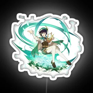 Genshin Impact Venti Official Character Wish RGB Neon Sign