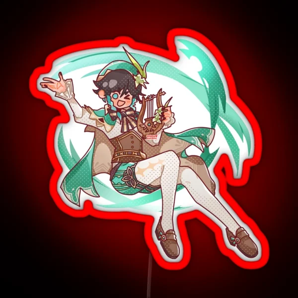 Genshin Impact Venti RGB Neon Sign