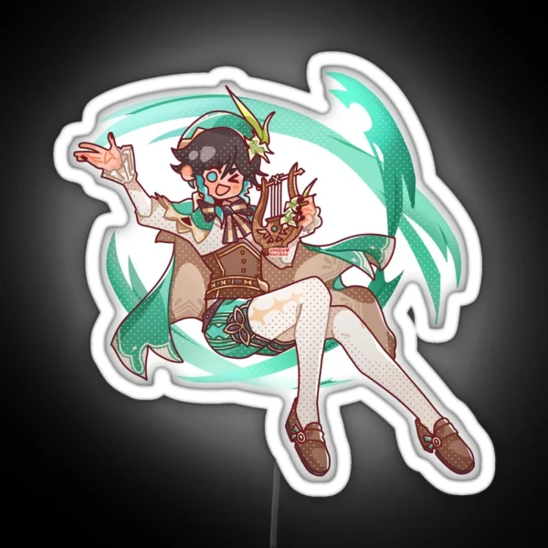Genshin Impact Venti RGB Neon Sign