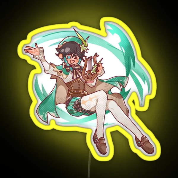 Genshin Impact Venti RGB Neon Sign