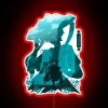 Add Genshin Impact-inspired Wanderer-themed negative space art to your gaming den decor