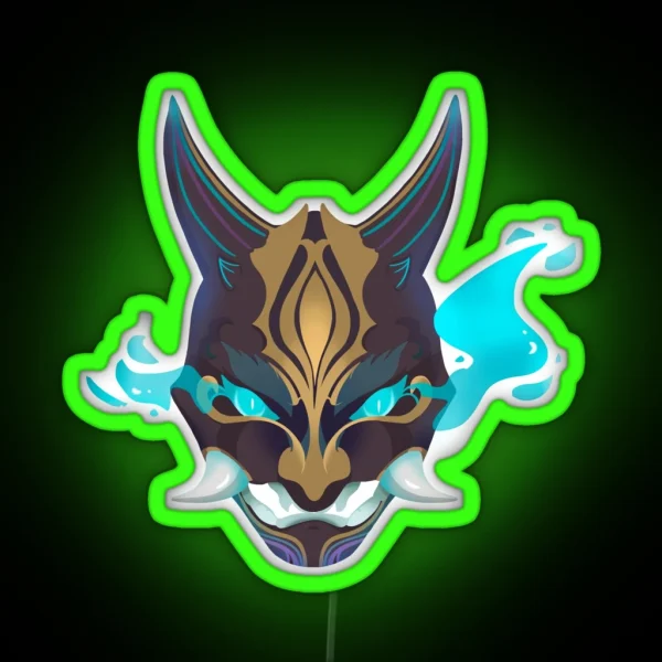 Genshin Impact Xiao Mask RGB Neon Sign