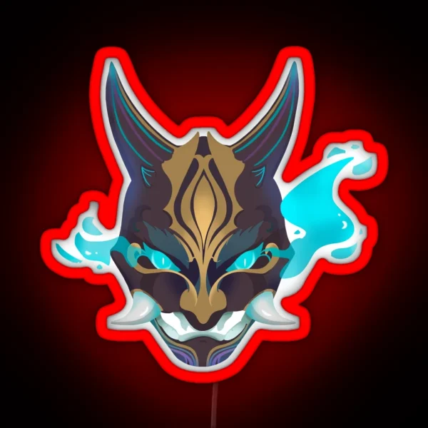 Genshin Impact Xiao Mask RGB Neon Sign