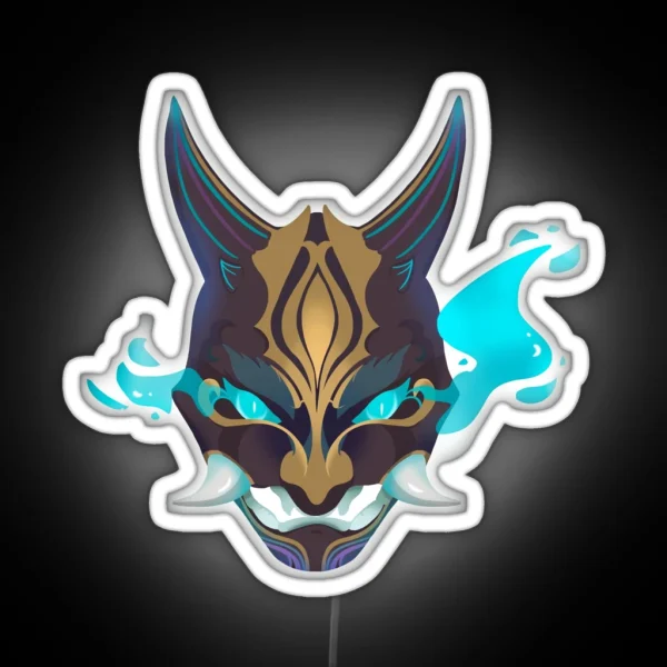 Genshin Impact Xiao Mask RGB Neon Sign