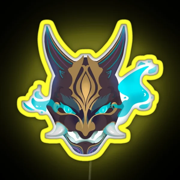 Genshin Impact Xiao Mask RGB Neon Sign