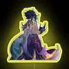 Vibrant Genshin Impact Xiao inspired LED neon gaming room decoration light