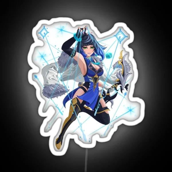 GENSHIN IMPACT YELAN VALLEY ORCHID RGB Neon Sign
