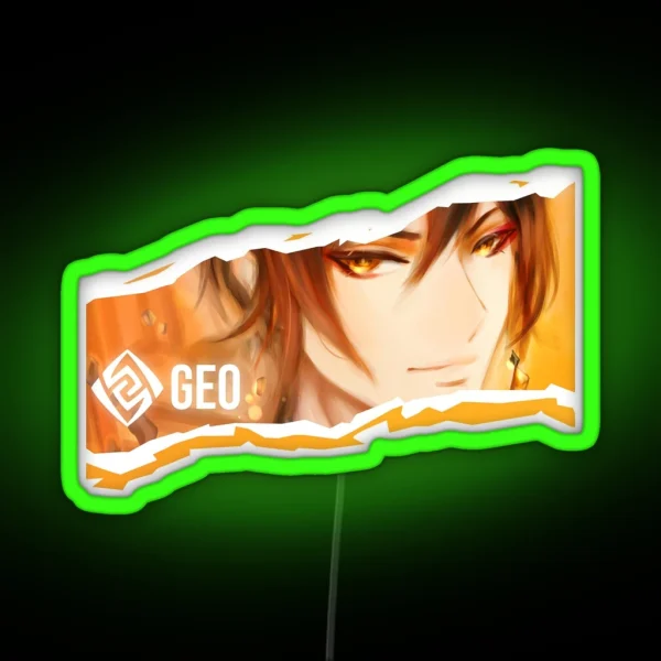 Genshin Impact Zhongli CRITICAL HIT Series RGB Neon Sign