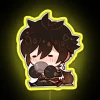 Genshin Impact Zhongli fan art RGB color changing neon sign