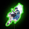 Enchanting Genshin Inspired Neon Sign with Rainbow Power Surge Effect