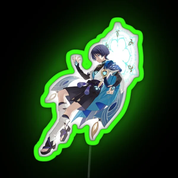 Genshin The Wanderer Power Surge RGB Neon Sign