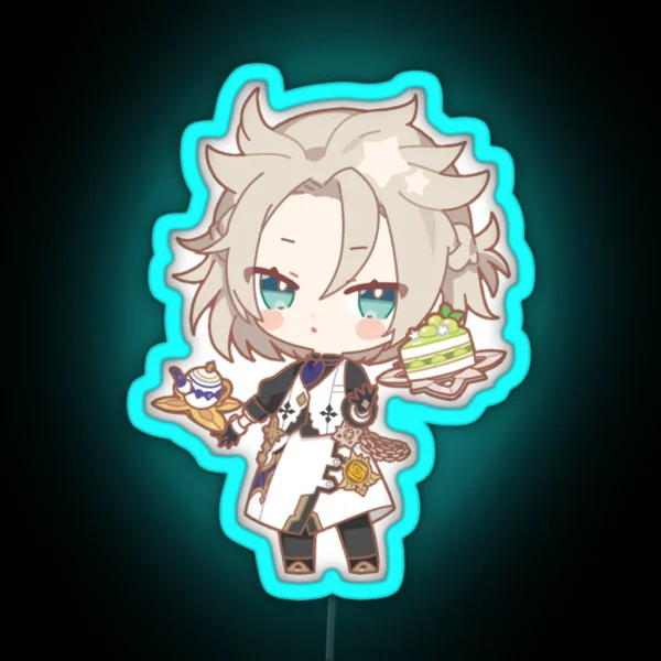 Genshin X Sweets Paradise Led Albedo RGB Neon Sign