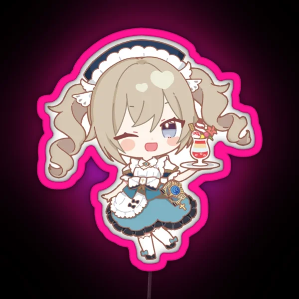 Genshin X Sweets Paradise Led Barbara RGB Neon Sign